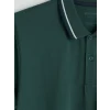 LCWAIKIKI Classic Yeşil Polo Yaka Pike Erkek Tişört