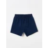 LCW baby Beyaz Bisiklet Yaka Kısa Kollu Baskılı Erkek Bebek Şortlu Pijama Takımı
