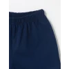 LCW baby Beyaz Bisiklet Yaka Kısa Kollu Baskılı Erkek Bebek Şortlu Pijama Takımı