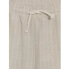 LCW Kids Bej Çizgili Erkek Çocuk Poplin Şort
