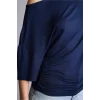 Defacto H7189AXNV241 Lacivert Loose Fıt kısa kollu tişört