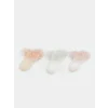 LCW baby Pembe Fırfırlı Kız Bebek Patik Çorap 3lü