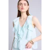 Defacto H3834AXBE495 Mavi Regular Fıt Modal Kolsuz Bluz