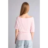 Defacto H7189AXPN74 Pembe Loose Fıt Tek Omuzlu Kısa Kollu Tişört