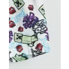 LCW Kids Yeşil Bisiklet Yaka Minecraft Baskılı Erkek Çocuk Atlet ve Deniz Şortu