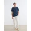 SOUTHBLUE İndigo Polo Yaka Erkek Tişört