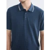 SOUTHBLUE İndigo Polo Yaka Erkek Tişört