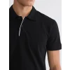 LCWAIKIKI Classic Siyah Polo Yaka Pike Erkek Tişört