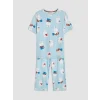 LCW Young Mavi Bisiklet Yaka Baskılı Kadın Pijama Takımı