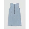 LCW Kids Mavi Taşlı Kız Çocuk Jean Elbise