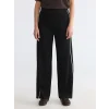LCW Modest Siyah Şeritli Soft Touch Kadın Eşofman Altı