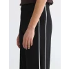 LCW Modest Siyah Şeritli Soft Touch Kadın Eşofman Altı