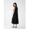 LCW Comfort Siyah Bisiklet Yaka Katkat Elbise