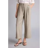 Defacto H1929AXKH341 Haki Wıde Leg Fermuarlı Normal Bel Düz Paça Tencel Pantolon