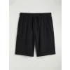 LC WAIKIKI Gri Bisiklet Yaka Teddy Baskılı Erkek Şortlu Pijama Takımı