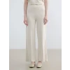 LCW Modest Bej Beli Lastikli Soft Touch Kadın Eşofman Altı