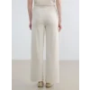 LCW Modest Bej Beli Lastikli Soft Touch Kadın Eşofman Altı