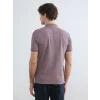 LCWAIKIKI Classic Pembe Polo Yaka Dokulu Erkek Tişört