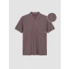 LCWAIKIKI Classic Pembe Polo Yaka Dokulu Erkek Tişört