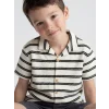 LCW Kids Bej Çizgili Erkek Çocuk Gömlek