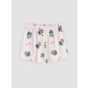 LCW Kids Ekru Minions Baskılı Kız Çocuk Şortlu Pijama Takım