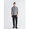 LCW Vision Gri Polo Yaka Erkek Tişört