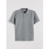 LCW Vision Gri Polo Yaka Erkek Tişört