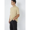 Mavi 066248-70204 Cep Detaylı Bej Basic Tişört