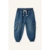 Defacto G6143A5NM39 Mavi Jogger Fıt Jean Pantolon Erkek Bebek