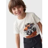 LCW Kids Bej Erkek Çocuk Baskılı Tişört ve Şort Takım