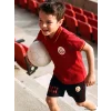 LCW Kids Kırmızı Polo Yaka Galatasaray Baskılı Erkek Çocuk Tişört