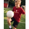 LCW Kids Kırmızı Bisiklet Yaka Galatasaray Baskılı Erkek Çocuk Tişört