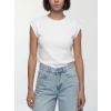 LCW Vision Beyaz Bisiklet Yaka Kadın Crop