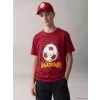 LCW Kids Kırmızı Galatasaray Baskılı Erkek Çocuk Tişört