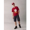 LCW Kids Kırmızı Galatasaray Baskılı Erkek Çocuk Tişört