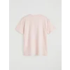 LCW Vision Pembe Oversize Baskılı Kadın Tişört