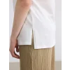 LCW EVERYDAY Beyaz Bisiklet Yaka Çiçek Baskılı Kadın Body