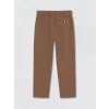 LCW Kids Kahverengi Loose Fit Erkek Çocuk Keten Karışımlı Pantolon