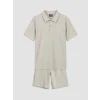 LCW Kids Bej Polo Yaka Erkek Çocuk Şortlu Takım