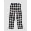 LC WAIKIKI Bej Standart Kalıp Ekose Erkek Pijama Takım