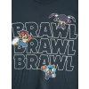 LCW Kids Lacivert Bisiklet Yaka Brawl Stars Baskılı Erkek Çocuk Tişört