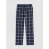 LC WAIKIKI Lacivert Regular Fit Ekose Desenli Erkek Pijama Takımı
