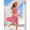 LCW Kids Pembe İp Askılı Gül Detaylı Kız Çocuk Elbise