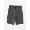 LCW Kids Antrasit Beli Lastikli Basic Erkek Bebek Şort