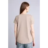 Defacto K1507AZBN294 Kahve Regular Fıt V Yaka Basıc Kısa Kollu Tişört
