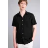 Defacto D7551AXBK81 Siyah REGULAR FIT %100 Pamuk Basic Gömlek