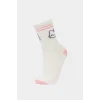 Defacto F6704A8KR1 Çok Renkli Hello Kitty 3lü Pamuklu Uzun Çorap Kız Çocuk