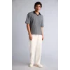 Defacto F8351AXNV253 Lacivert Dokulu Boxy Fit Polo Tişört