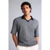 Defacto F8351AXNV253 Lacivert Dokulu Boxy Fit Polo Tişört