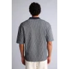 Defacto F8351AXNV253 Lacivert Dokulu Boxy Fit Polo Tişört